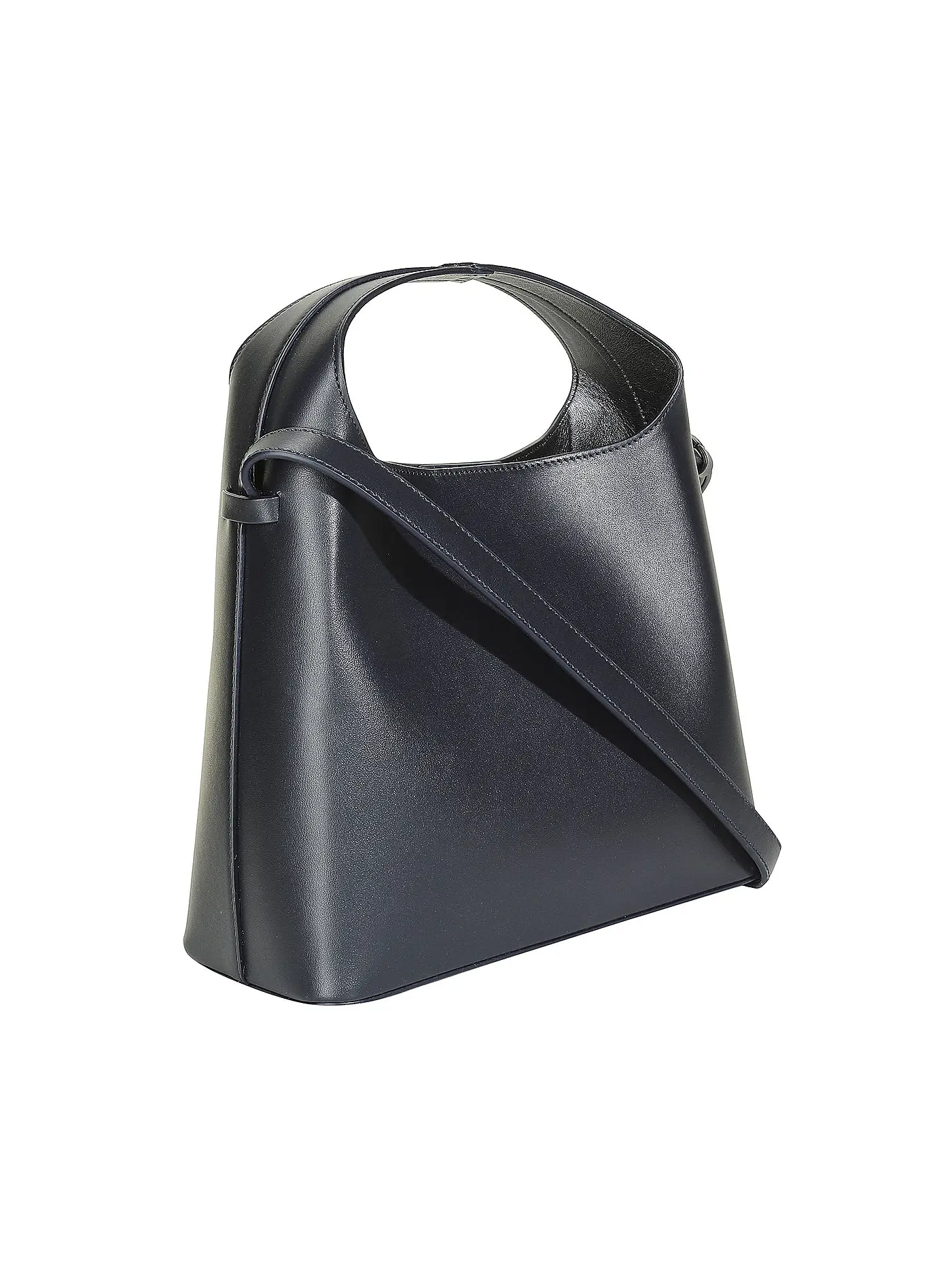 AESTHER EKME | Ledertasche - Umhängetasche MINI SAC | dunkelblau